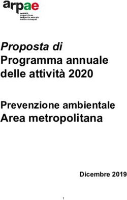 Proposta di Programma annuale delle attivit&agrave; 2020 - Area metropolitana Prevenzione ambientale