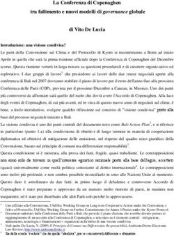 La Conferenza di Copenaghen tra fallimento e nuovi modelli di governance globale di Vito De Lucia