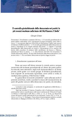 IL CONTROLLO GIURISDIZIONALE DELLA DEMOCRAZIA NEI PARTITI: LE PIÙ RECENTI TENDENZE NELLA LENTE DEL MOVIMENTO 5 STELLE* - DIRITTI COMPARATI