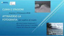 CLIMA E STAGIONI ATTRAVERSO LA FOTOGRAFIA - Inverno e Primavera 2018