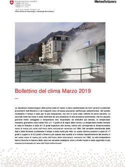 Bollettino del clima Marzo 2019 - MeteoSvizzera