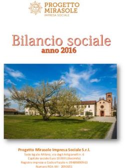 Progetto Mirasole Impresa Sociale S.r.l - Sede legale: Milano, via degli Artigianelli n. 6 Capitale sociale Euro 10.000 (diecimila) Registro ...