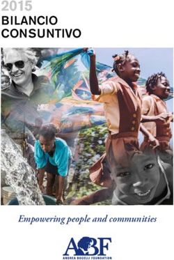 2015 BILANCIO CONSUNTIVO - Empowering people and communities - Andrea Bocelli Foundation