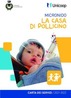 LA CASA DI POLLICINO MICRONIDO - CARTA DEI SERVIZI / 2021-2022 - Unicoop