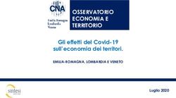 OSSERVATORIO ECONOMIA E TERRITORIO - Gli effetti del Covid-19 sull'economia dei territori - CNA ...