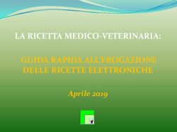 LA RICETTA MEDICO-VETERINARIA: GUIDA RAPIDA ALL'EROGAZIONE DELLE RICETTE ELETTRONICHE - Aprile 2019 - Federfarma Napoli