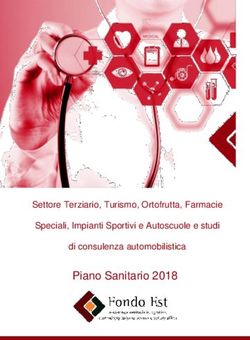Piano Sanitario 2018 Settore Terziario, Turismo, Ortofrutta, Farmacie Speciali, Impianti Sportivi e Autoscuole e studi di consulenza ...