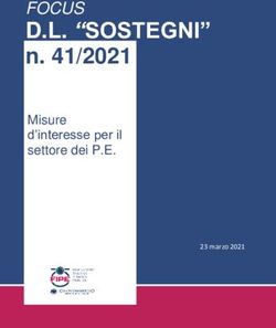 D.L. "SOSTEGNI" n. 41/2021 - FOCUS Misure d'interesse per il settore dei P.E.