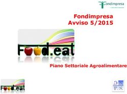 Fondimpresa Avviso 5/2015 - Piano Settoriale Agroalimentare - rev 2 modalit ...