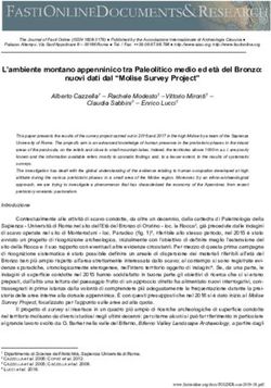 L'ambiente montano appenninico tra Paleolitico medio ed et&agrave; del Bronzo: nuovi dati dal "Molise Survey Project" - Fasti Online