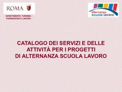 CATALOGO DEI SERVIZI E DELLE ATTIVITÀ PER I PROGETTI DI ALTERNANZA SCUOLA LAVORO - Roma ...