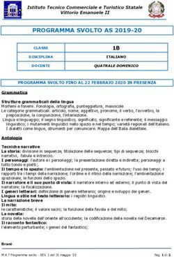PROGRAMMA SVOLTO AS 2019-20