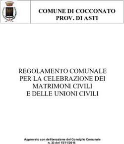 REGOLAMENTO COMUNALE PER LA CELEBRAZIONE DEI MATRIMONI CIVILI E DELLE UNIONI CIVILI - COMUNE DI COCCONATO PROV. DI ASTI