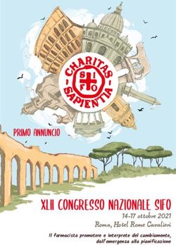 XLII CONGRESSO NAZIONALE SIFO - 14-17 ottobre 2021 Roma, Hotel Rome Cavalieri Il farmacista promotore e interprete del cambiamento, dall'emergenza ...