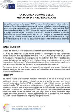 LA POLITICA COMUNE DELLA PESCA: NASCITA ED EVOLUZIONE