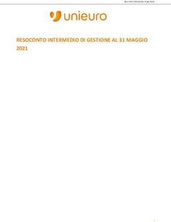 RESOCONTO INTERMEDIO DI GESTIONE AL 31 MAGGIO 2021