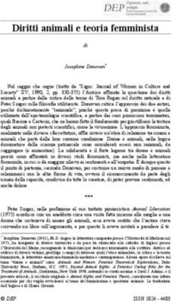 Diritti animali e teoria femminista