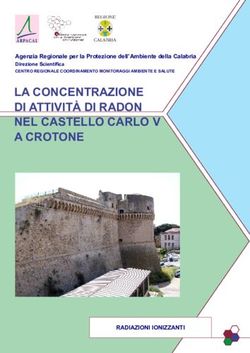 LA CONCENTRAZIONE DI ATTIVITÀ DI RADON NEL CASTELLO CARLO V A CROTONE - RADIAZIONI IONIZZANTI - Agenzia Regionale per la Protezione dell'Ambiente ...