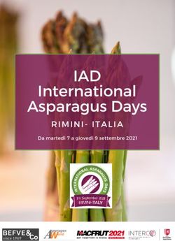 IAD International Asparagus Days - RIMINI-ITALIA Da marted&igrave; 7 a gioved&igrave; 9 settembre 2021