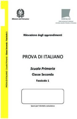 PROVA DI ITALIANO Scuola Primaria - Classe Seconda - INVALSI
