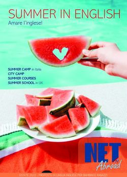 SUMMER IN ENGLISH Amare l'inglese! - SUMMER CAMP in Italia CITY CAMP SUMMER COURSES