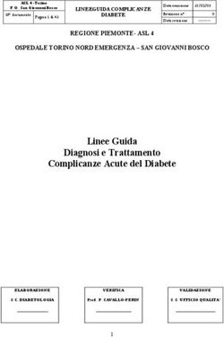 Linee Guida Diagnosi e Trattamento Complicanze Acute del Diabete