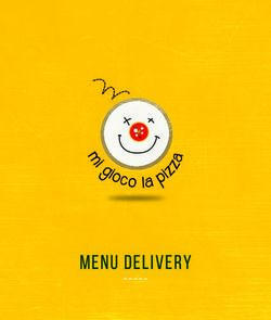 Menu delivery - Mi gioco la pizza