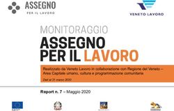 Report n. 7 - Maggio 2020 - Realizzato da Veneto Lavoro in collaborazione con Regione del Veneto - Area Capitale umano, cultura e programmazione ...