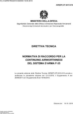 DIRETTIVA TECNICA NORMATIVA DI RACCORDO PER LA - Ministero della Difesa