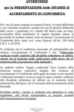 AVVERTENZE per la PRESENTAZIONE delle ISTANZE di