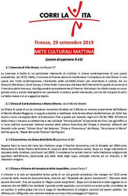 Firenze, 29 settembre 2019 - METE CULTURALI MATTINA - Corri la Vita
