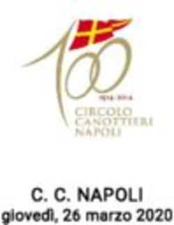 C. C. NAPOLI giovedì, 26 marzo 2020 - Circolo Canottieri Napoli
