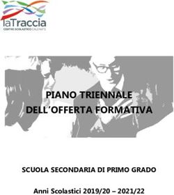 PIANO TRIENNALE DELL'OFFERTA FORMATIVA - SCUOLA SECONDARIA DI PRIMO GRADO Anni Scolastici 2019/20 2021/22
