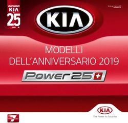 MODELLI DELL'ANNIVERSARIO 2019 - Kia.ch