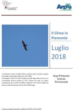 Luglio 2018 Il Clima in Piemonte - Arpa Piemonte