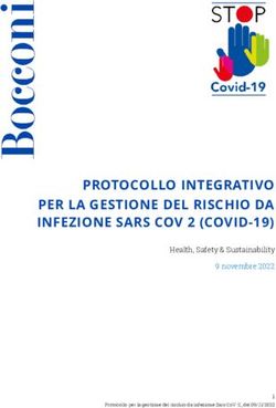 PROTOCOLLO INTEGRATIVO PER LA GESTIONE DEL RISCHIO DA INFEZIONE SARS COV 2 (COVID-19) - Health, Safety & Sustainability 9 novembre 2022