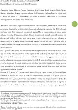 Bruno Callegher, Dipartimento di Studi Umanistici Onorevole Signor Ministro, Signor Presidente della Regione Friuli Venezia Giulia, Signor ...