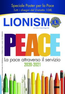 La pace attraverso il servizio 2020-2021 - Speciale Poster per la Pace