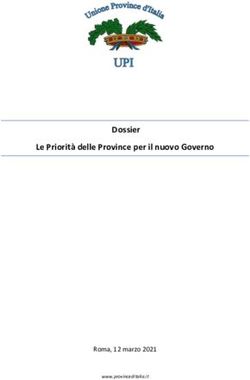 Dossier Le Priorità delle Province per il nuovo Governo - Roma, 12 marzo 2021