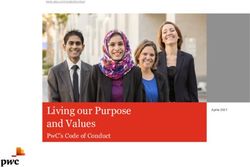 LIVING OUR PURPOSE AND VALUES - PWC'S CODE OF CONDUCT APRILE 2021