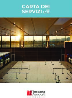 CARTA DEI SERVIZI 2022 - Toscana Aeroporti