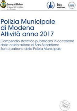 Polizia Municipale di Modena Attivita' anno 2017 - Comune di Modena