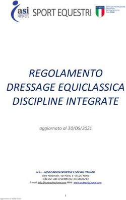 REGOLAMENTO DRESSAGE EQUICLASSICA DISCIPLINE INTEGRATE