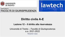 Diritto civile A-E Lezione 12 - Il diritto alla riservatezza - Universit&agrave; di Trento - Facolt&agrave; di Giurisprudenza - Roberto Caso
