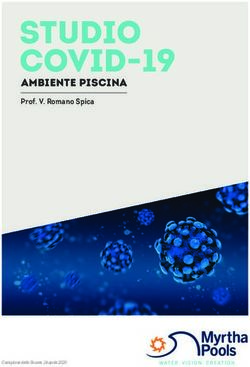 STUDIO COVID-19 ambiente piscina - Prof. V. Romano Spica - Myrtha Pools