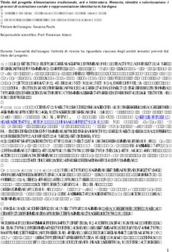 Responsabile scientifico: Prof. Francesco Atzeni Durante l'annualità dell'assegno l'attività di ricerca ha riguardato ciascuno degli ambiti ...