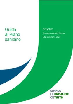 Guida al Piano sanitario - DIPENDENTI Aziende e Autorità Portuali Edizione marzo 2021