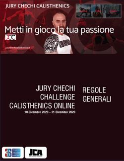 JURY CHECHI CHALLENGE CALISTHENICS ONLINE REGOLE GENERALI - OPENREG