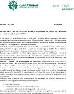 Circolare INPS n.52 del 09.04.2020. Misure di sospensione dei termini dei versamenti contributivi introdotte dal DL 18/2020