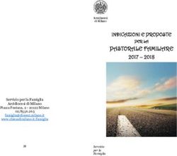 PASTORALE FAMILIARE INDICAZIONI E PROPOSTE 2017 2018